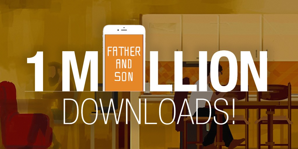 <a href="/FatherandSonVG/">Father and Son</a> crossed 1 million downloads milestone in just 6 months. Videogames for a playable museum #Napoli    bit.ly/2oJVNAM