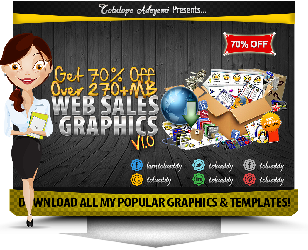 Toluaddy's tweet photo. 70% Off Complete #WebsiteGraphics Pack via @Toluaddy RT https://t.co/IwGN1SizvV #DigitalMarketing #InternetMarketing #MarketingTips #Sales https://t.co/exG8GwPPrE