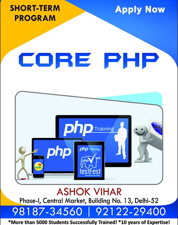 vtechacademy's tweet image. Your #DreamCareer!
India's Most #AdvancedCourse #PHP_Development
#JobOrientedTraining by #IndustryProfessionals in #PHPdevelopment
#CorePHP