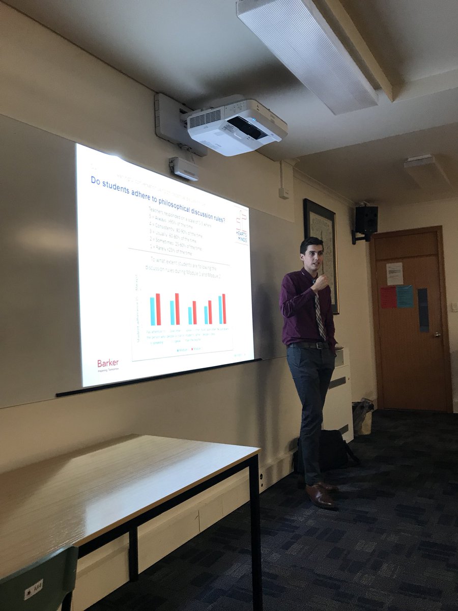 Great to have Dr Matt Hill - Director of Hearts and Minds sharing his research <a href="/BarkerInstitute/">Barker Institute</a> <a href="/BarkerCollege/">Barker College</a> Philosophical rules in class
