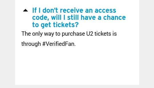 mosci68's tweet photo. @Aussiegirl360 @U2 I would say #randomfan more than #VerifiedFan
The most unfair system ever https://t.co/kv0FrWNdcI
@Ticketmaster @LiveNation #U2 #U2eiTour https://t.co/h6AdCm1ZUH