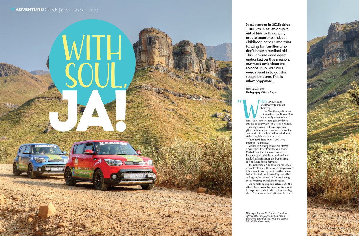 LeisureWheelsZA's tweet photo. Read about our #Seven7Drive to raise money for kids with cancer and deliver some cheer, in the November issue of Leisure Wheels magazine. https://t.co/AIMRZT0cvi