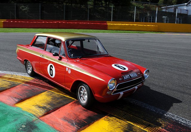 Henry Mann at Spa in 2011 en route to the @MastersHistoric pre-66 Touring Car title. #alanmann #ford #cortina