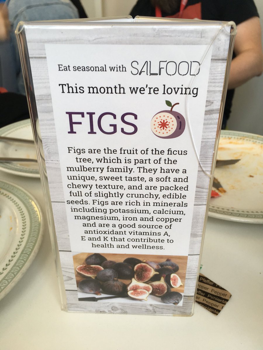Looking forward to the figs, when will they be served  @UoS_Salfood?
