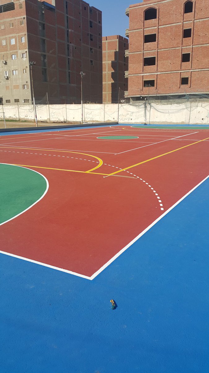 rayFlooring's tweet photo. #BaladietMahalahSportingClub #SportsCourts #Handball #Court #Acrylic #Resin #Floors #Mahallah #Gharbiiah #Egypt #Prokem #2016 #Sport #Sports https://t.co/9693E5ki87