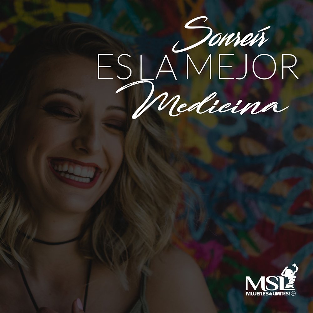 MSinLimitesRD's tweet photo. Sonreír es la mejor medicina. Tomemos una dosis diaria. #Motivacionsinlimites #MujeresSinLimitesRD #MSL2017 #mujeres #frases https://t.co/sSJrBD1QoN
