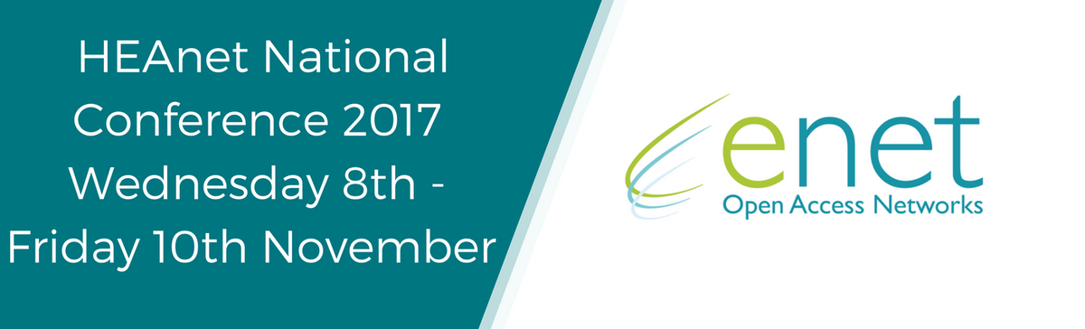 enet_Ireland's tweet image. enet are proud to sponsors @HEAnet National Conference 2017 celebrating Digital Transformation for Education &amp;amp; Research #heanet17