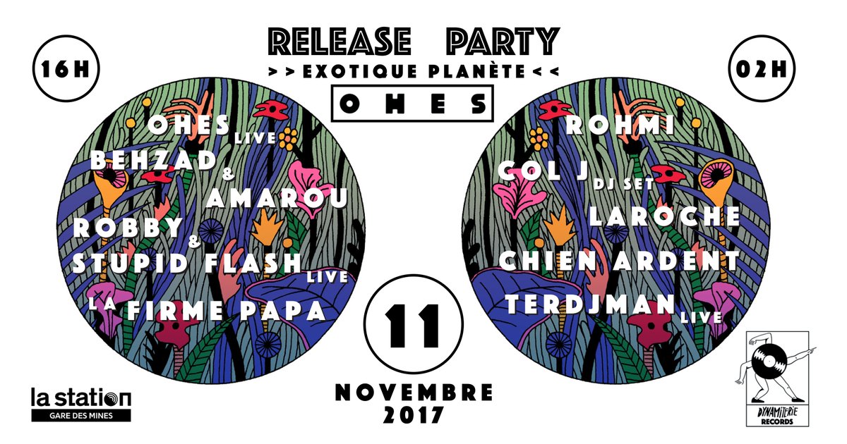 la_dynamiterie's tweet photo. EN LONG ↗ EN LARGE ↕ EN LABEL ▶ 
Rdv le 11/11 pour la Release Party de Dynamiterie Records à La Station 
Tickets: https://t.co/a4vzqhnQNd https://t.co/d8AP9Su2WA