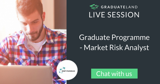 Chat with <a href="/BNPParibas/">BNP Paribas Group</a> about their #graduate programme NOW -> ht.ly/NRYb30gkMh3