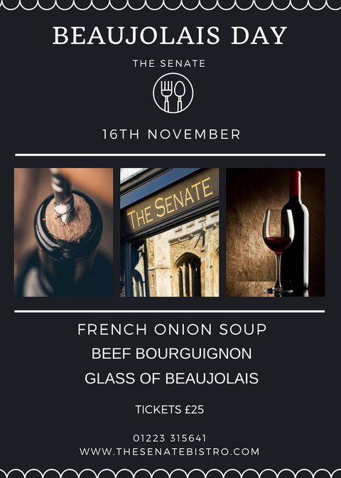 SenateBar's tweet image. BOOK YOUR BEAUJOLAIS DAY TICKETS TODAY