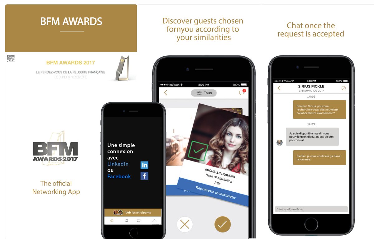 #BFMAwards : vous pouvez dès à présent télécharger l'application officielle sur l'App/Play Store ! Go networking 💬