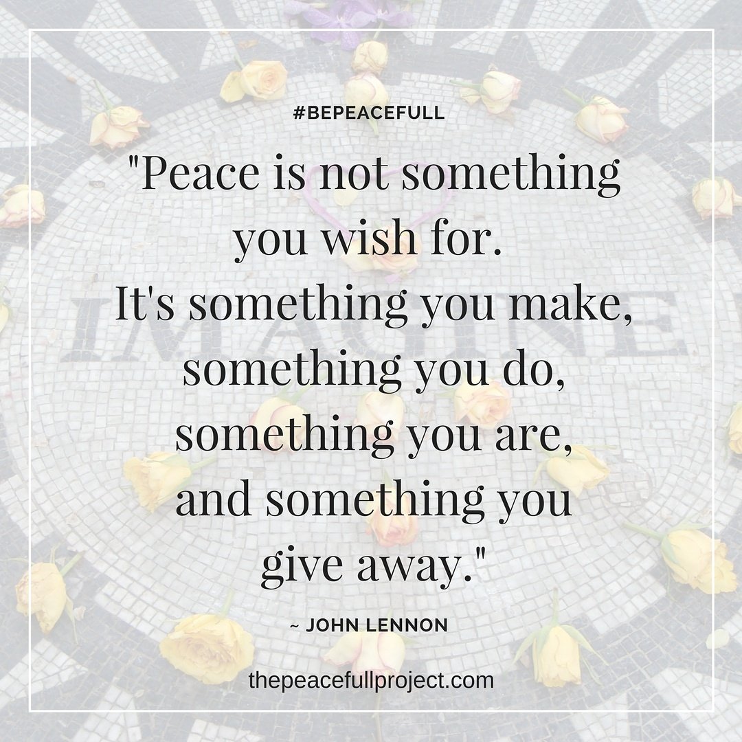 peacefullproj's tweet photo. "Peace is not something you wish for. It's something you make..." ~ John Lennon
#bepeacefull #peacefull #thepeacefullproject #livepeacefull https://t.co/C1Z0Xu3Zm1