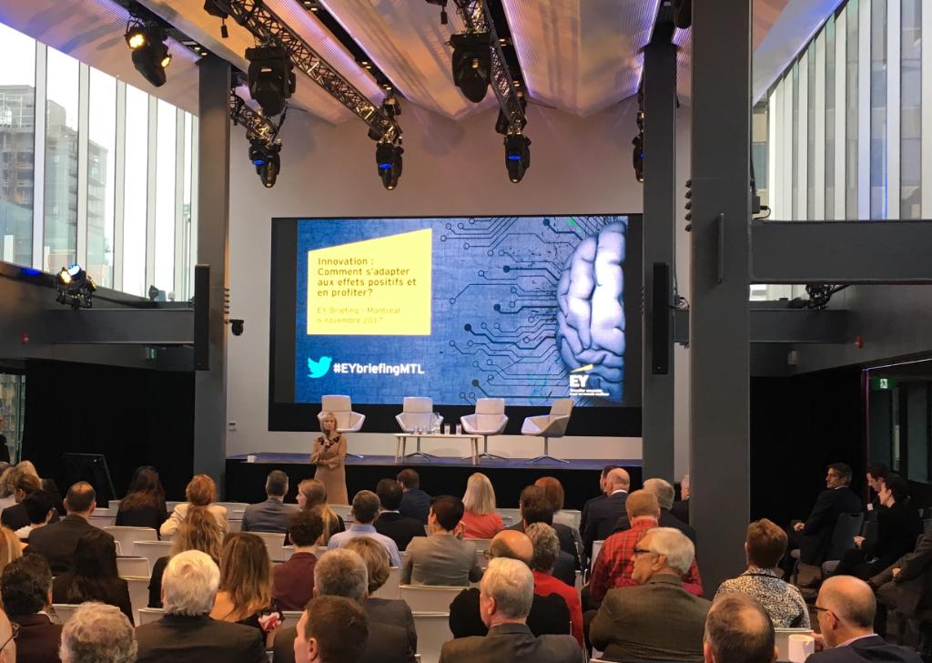 EYCanada's tweet photo. This morning, we are at Espace @C2Montreal to discuss #agile #innovation with #entrepreneurs. #EYbriefingMTL #EspaceC2 https://t.co/r3OSqdEhn2