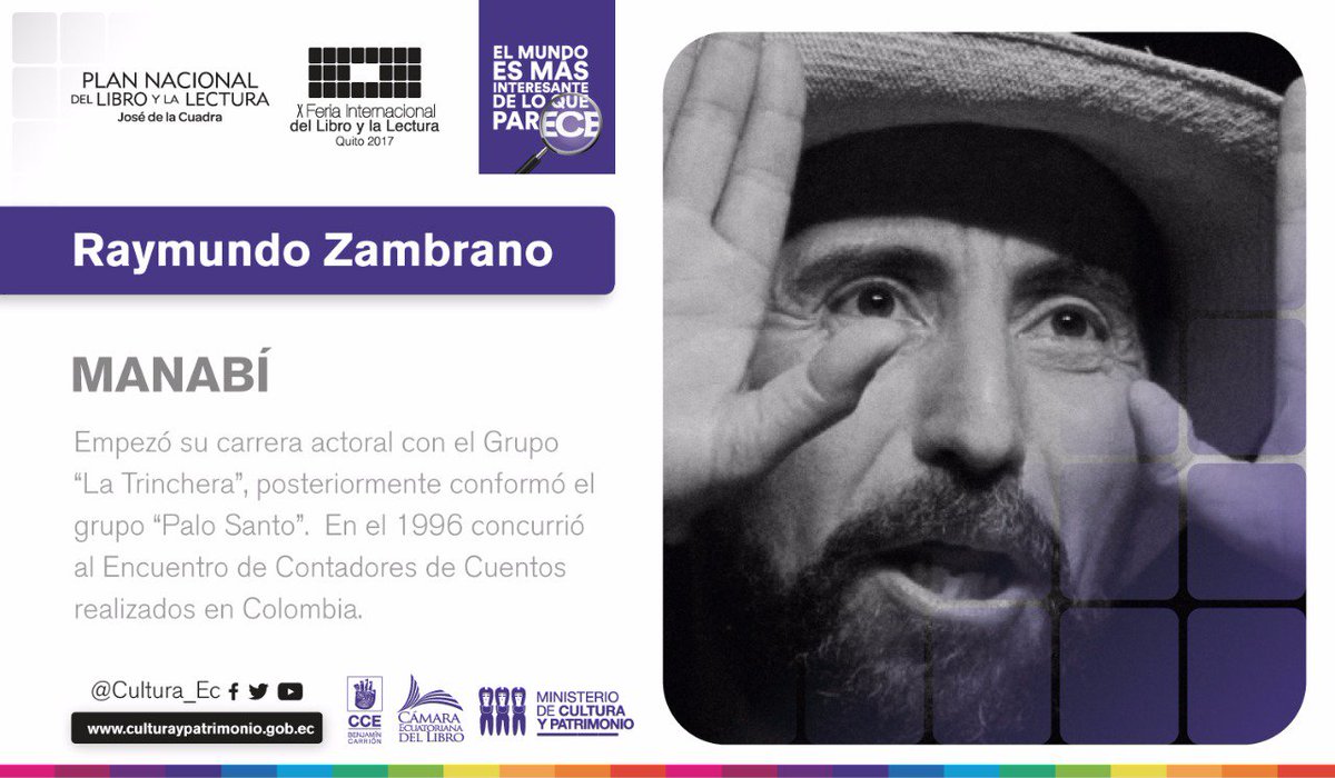 Cultura_Ec's tweet photo. #Manabí es la provincia invitada de honor en la #FILLQuito y sus escritores serán protagonistas en esta gran fiesta de la cultura. https://t.co/TnDtjzpSuX