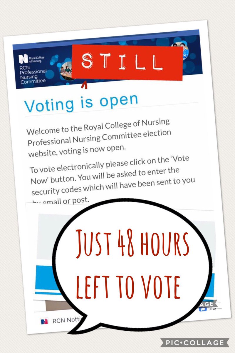 Just 48 hours left to vote for your Professional Nursing Committee representative for the East Midlands.
