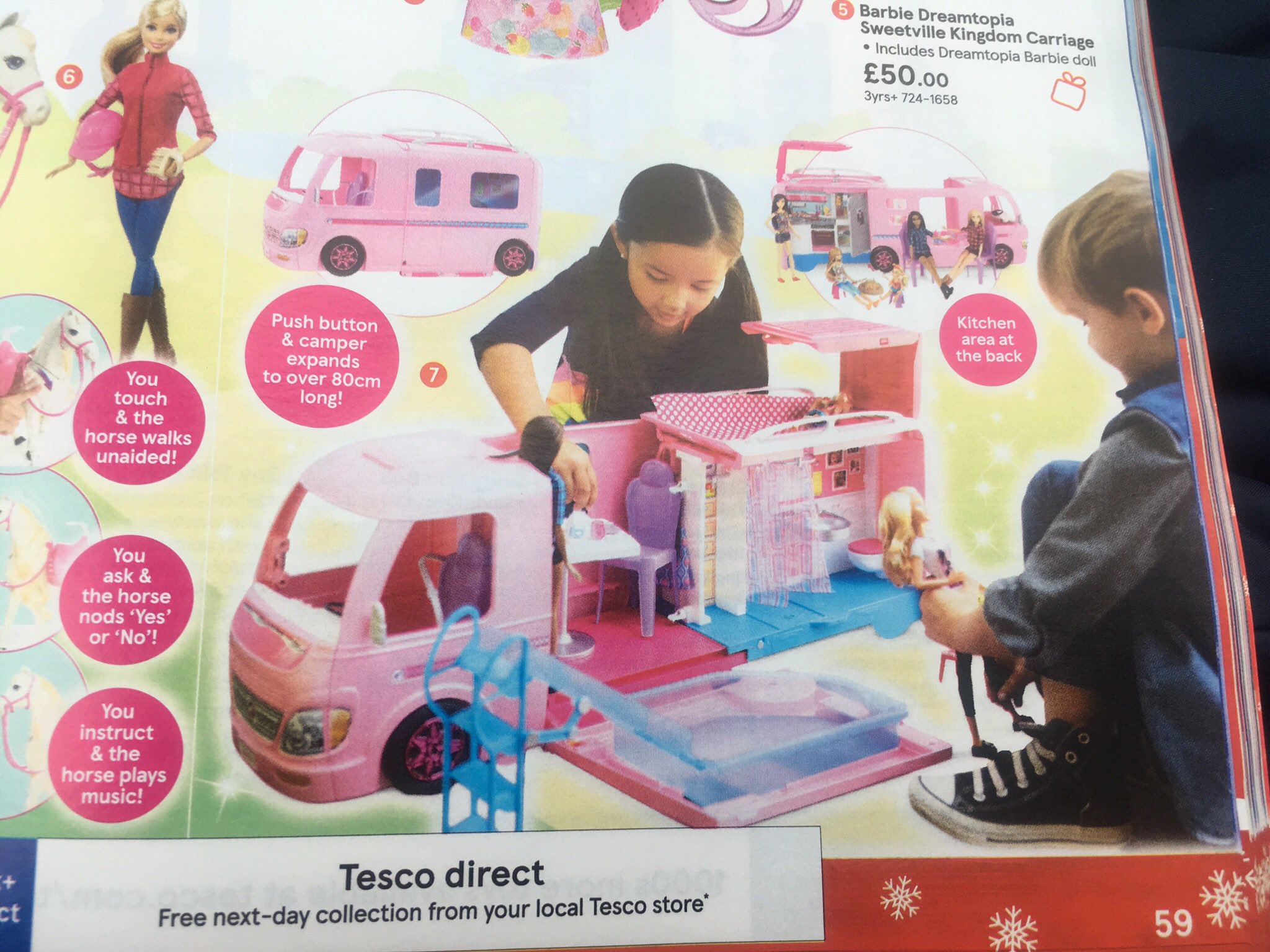 barbie horse and carriage tesco