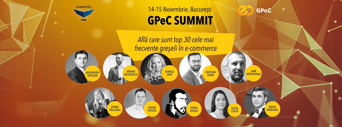 gpecro's tweet photo. Pe 14 nov aflam câștigătorii competiției magazinelor online marca #GPeCSummit & 30+ greșeli frecvente în #ecommerce https://t.co/abT4N5WLpj https://t.co/l0mv9yjA0i