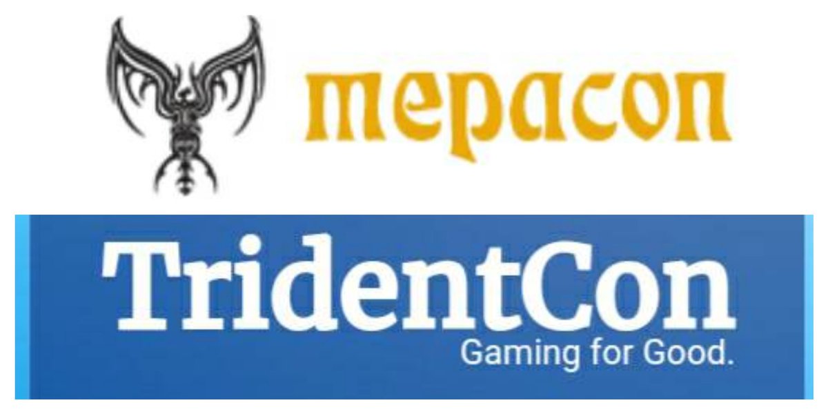 GreyHawkReborn's tweet photo. This weekend GHR will be at 2 events Nov 10-12 we'll be in Scranton, PA at @MEPACON Nov 11&12 we'll be in Baltimore, MD at #TridentCon #DnD https://t.co/bB3iRelRTr