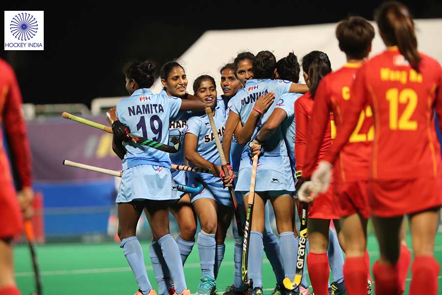 TheHockeyIndia's tweet photo. Best Moments from Team India’s glorious campaign at the recently concluded 9th Women’s #AsiaCup2017.

Album: https://t.co/vHFhLjmvkI https://t.co/P6oqjHsbGk