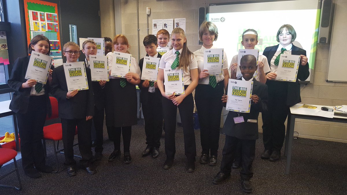 CorbyBusinessAc's tweet photo. Great to see our students take part in @stjohnambulance Big First Aid Lesson on Friday #bigfirstaidlesson #notafraidtofly #ambitionforall https://t.co/TgofCkxHCG