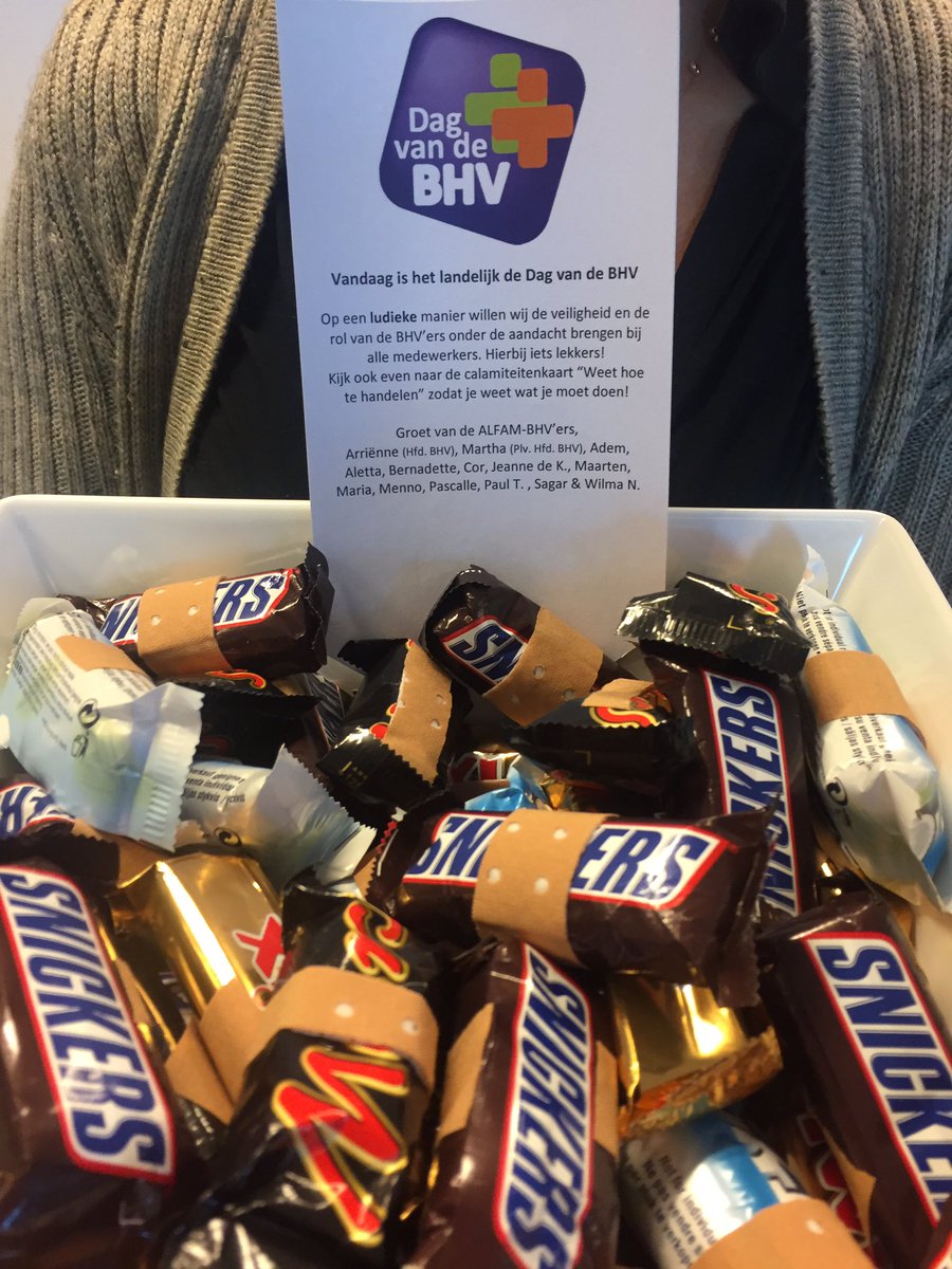 Een van de belangrijkste dagen van het jaar! Trots op onze BHV-ers #dagvandebhv