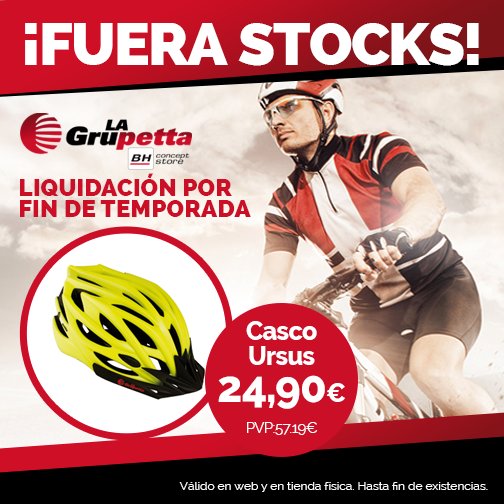 lagrupetta's tweet photo. Seguimos #queloliquidamos. Aún estás a tiempo, no te quedes sin tu #casco por 24,90€ https://t.co/l4rTEmQ2wW https://t.co/YJT6g4TdTk