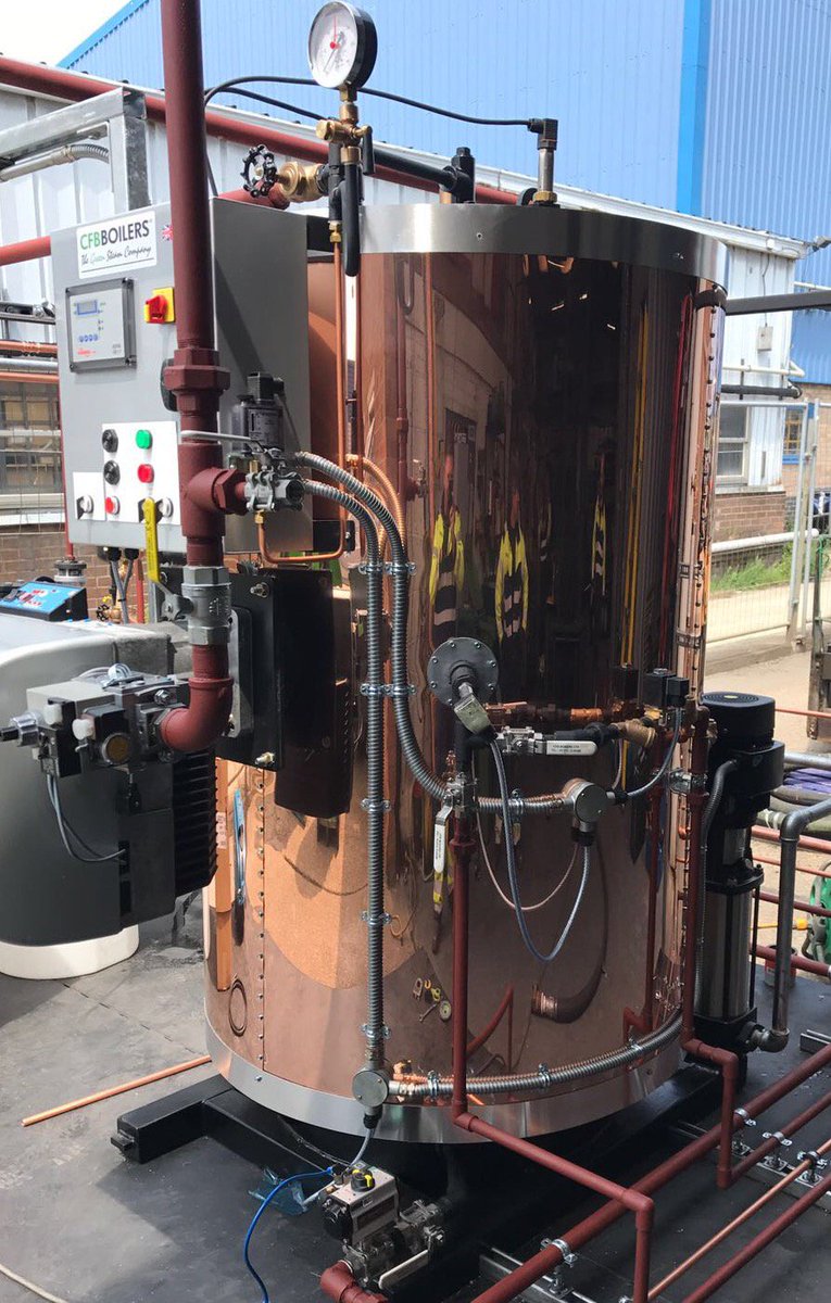 Green steam boiler gets exclusive copper makeover: connectingindustry.com/factoryequipme… <a href="/cfbboilers/">CFB BOILERS</a>