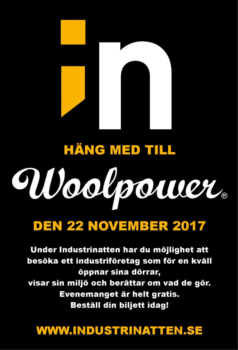 iucmarlene's tweet photo. Vill du syna #industrin i sömmarna? Välkommen till #woolpower den 22 november. Beställ din gratis guldbiljett idag! https://t.co/elrkNMUVu8 https://t.co/cxwJ8ZQGrJ