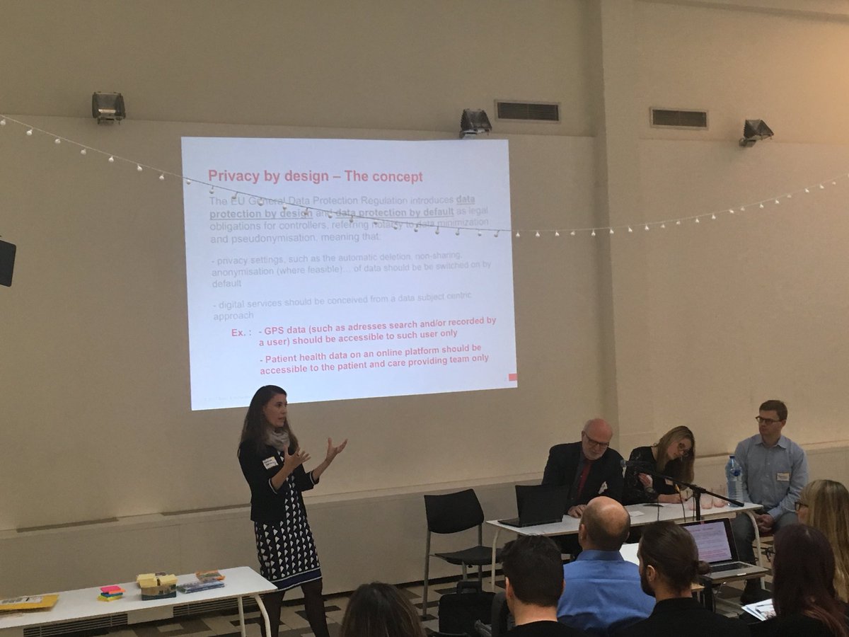 CarolineCalomme's tweet image. Finally concrete examples of privacy by design! Excellent talk by Elisabeth Dehareng from @bakermckenzie at #pbdlab @digityserbe @USChamber