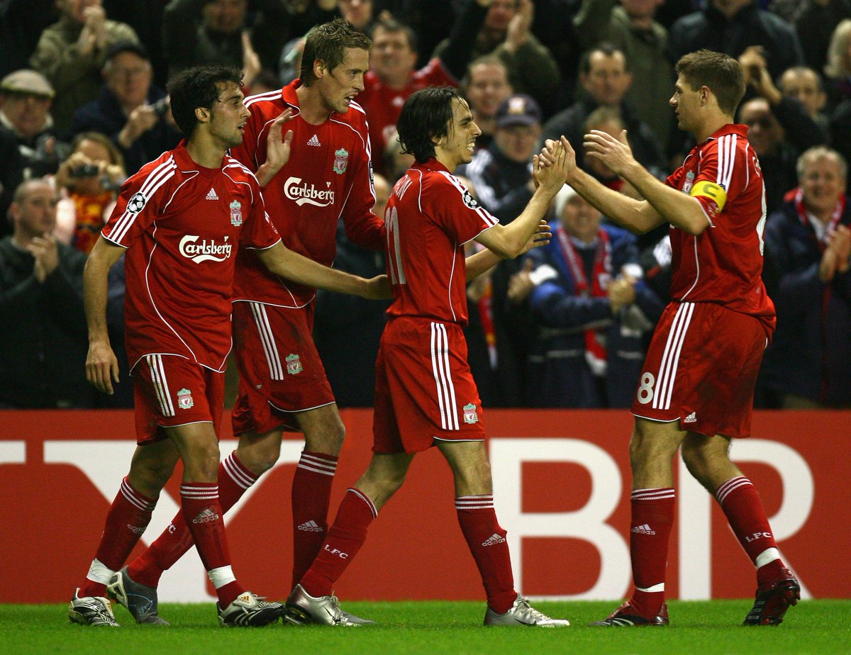 LFC's tweet photo. #OnThisDay in 2007...

#UCL history ⚽ https://t.co/Dfr9elxHIj