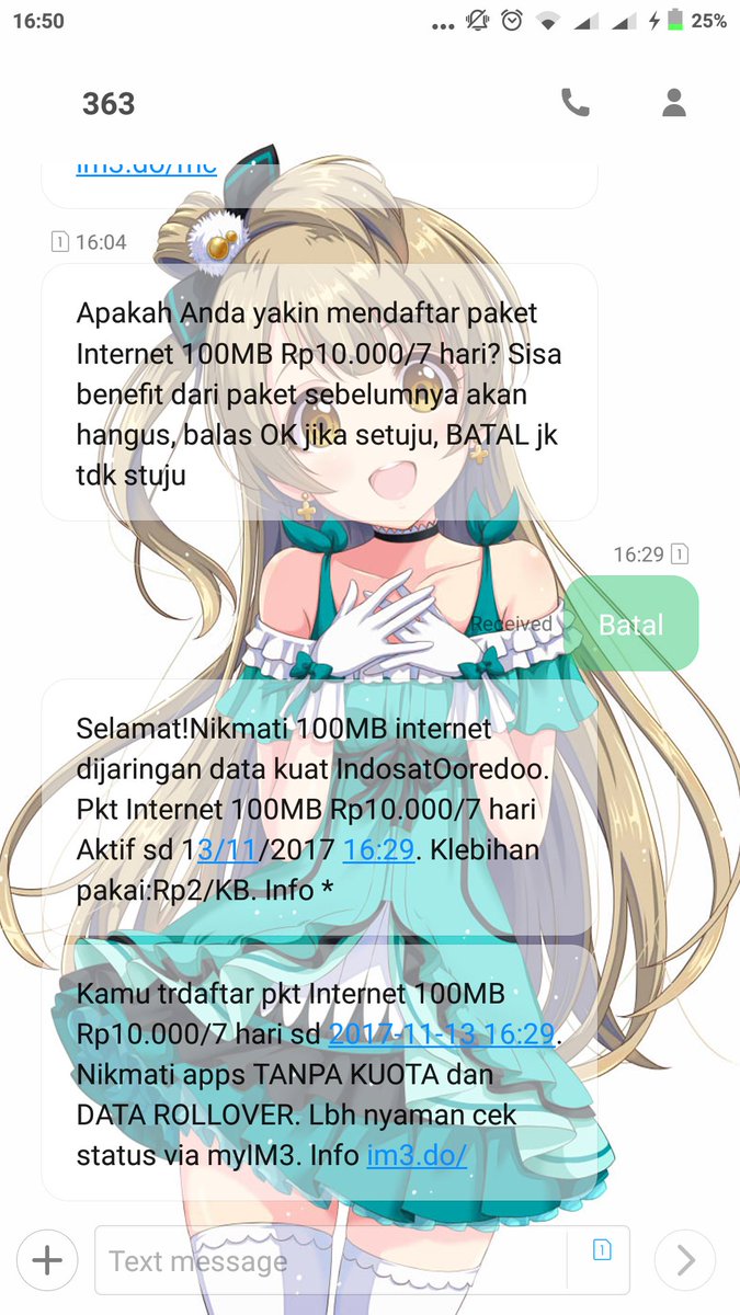 MifTha33's tweet photo. #IM3HelpCenter ini batal kok malah jadi langganan mana sebelumnya sudah proses yg unternet plus, https://t.co/PE8WBXbL0c