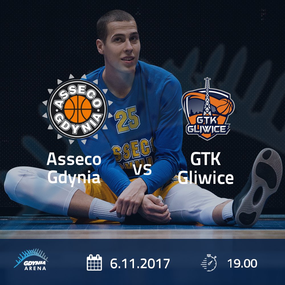 GdyniaSport's tweet photo. Nie siedźcie w domu! O 19.00 w Gdynia Arenie spotkanie Asseco z GTK Gliwicie 🏀 https://t.co/be3CBi35HG