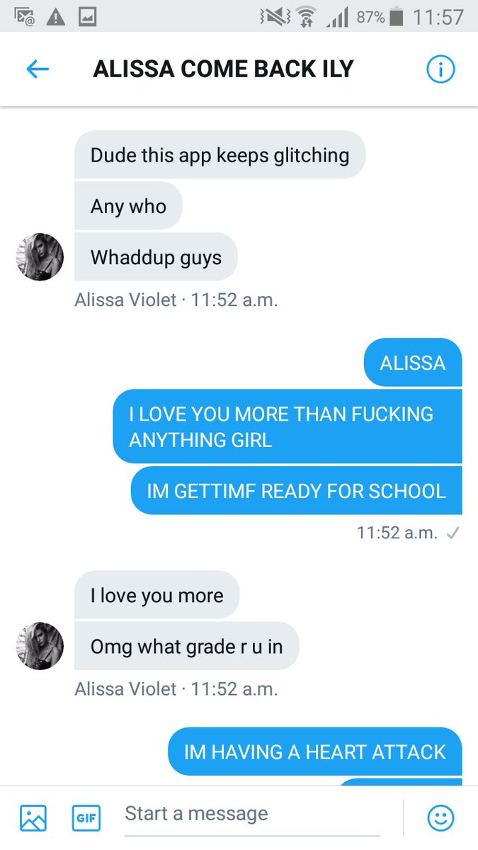 empirealissa's tweet photo. ALISSA CAME BACK TO THE GC AND TALKED TO ME IM CRYING SO HARD RNS SJDBHSJSHSHS I LOVE HER SO MUCH https://t.co/0wI1PGiEOt