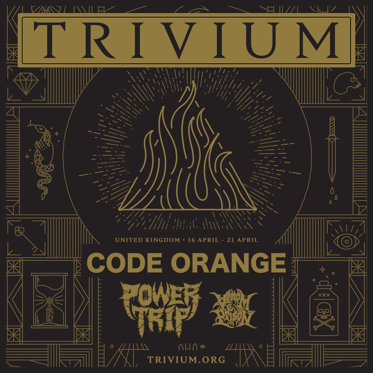 ToneArtists's tweet photo. Huge news @VenomPrison to tour Europe w/ @TriviumOfficial @powertriptx @codeorangekids (UK) @ProstheticRcds @Roadrunner_UK Tickets: Friday https://t.co/5IzlfARoot