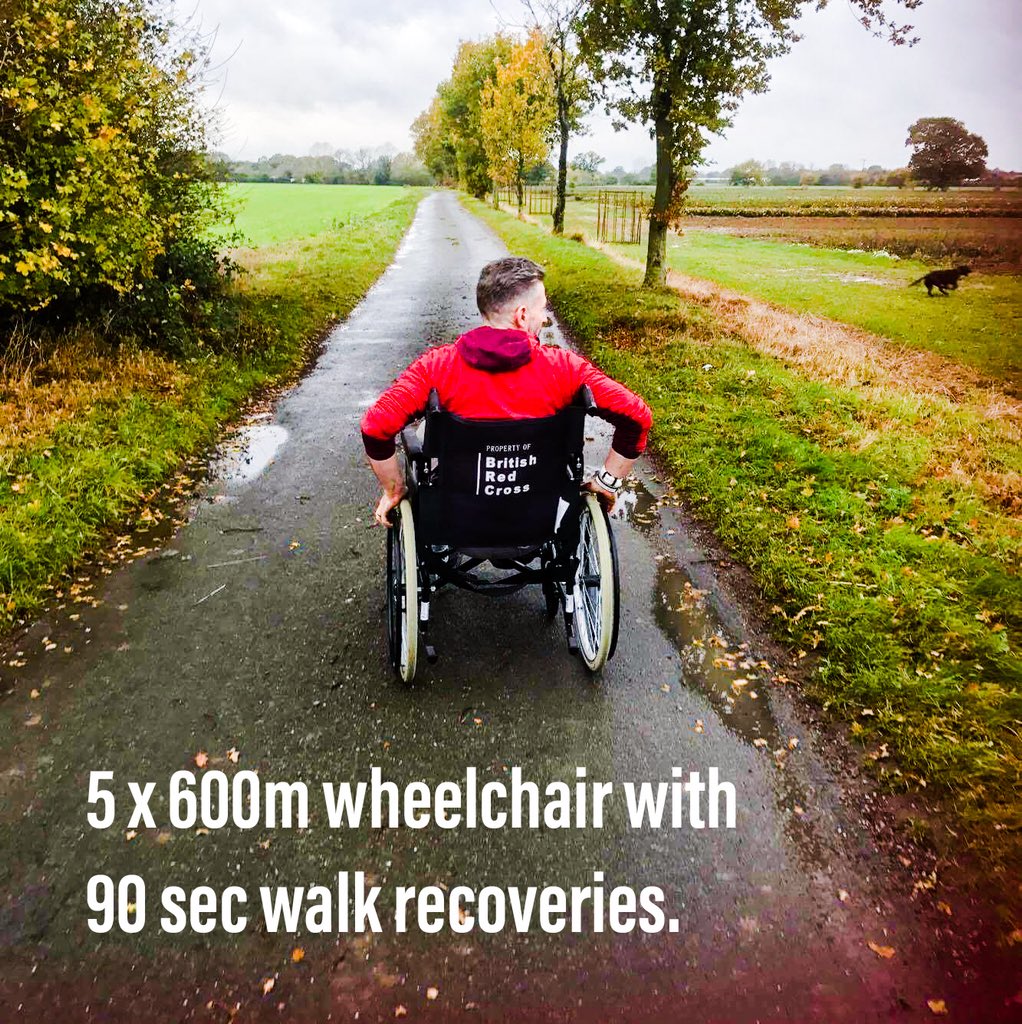 Inspiredrunner_'s tweet photo. @runr_uk Fractured metatarsal meant that volunteering at @parkrunUK and borrowing a wheelchair for an arm workout were my weekend highlights! https://t.co/wgXAlU0ddq