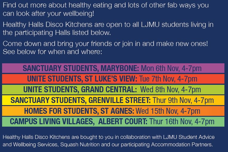 We're in @Sancstudents Marybone this eve from 4-7 for our 1st Disco Kitchen 🕺Join us &amp; @squashnutrition for goodies, giveaways &amp; good vibes!