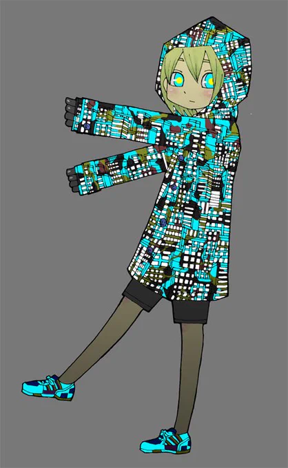 空が灰色だからを連載するよりずいぶん前の絵(多分2007～2010くらい)。空が灰色だからなどに流用してる部分もある。 