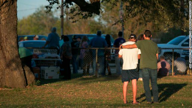cnnbrk's tweet photo. At least eight of the 26 people killed in Texas church shooting were members of the same family, residents tell CNN https://t.co/hhadTYmkdl https://t.co/bixlyh7Lec