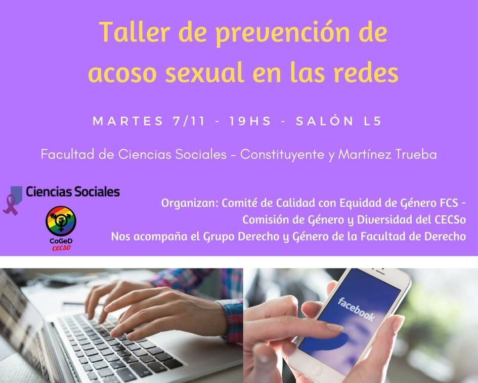 🚨 Si no estás segura cómo reconocer el acoso o si tenes dudas sobre cómo manejarte cuando una persona te acosa mediante las redes,¡arrimate!