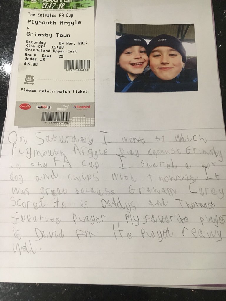 IDWarren's tweet image. Whilst everyone else is going mad about our no.10, @davidf0x you have a serious fan! my 5yr olds homework diary 😂😂😂