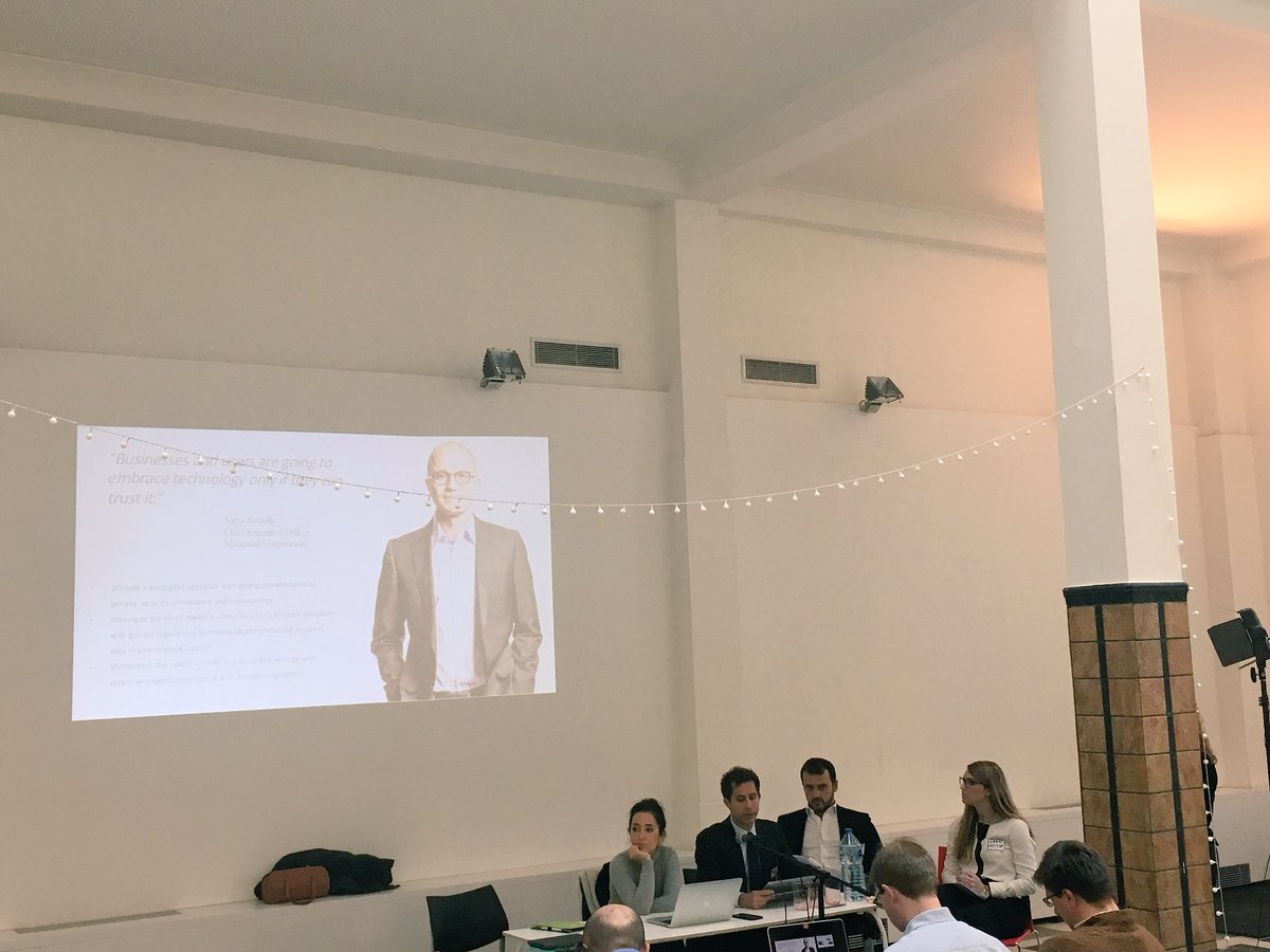 LegalHackersBXL's tweet image. Industry perspectives on #privacy by design with @ZappCecilia [@facebook]@rollisonj [@Microsoft] @PascaleBrien [@EBFeu] #pbdlab