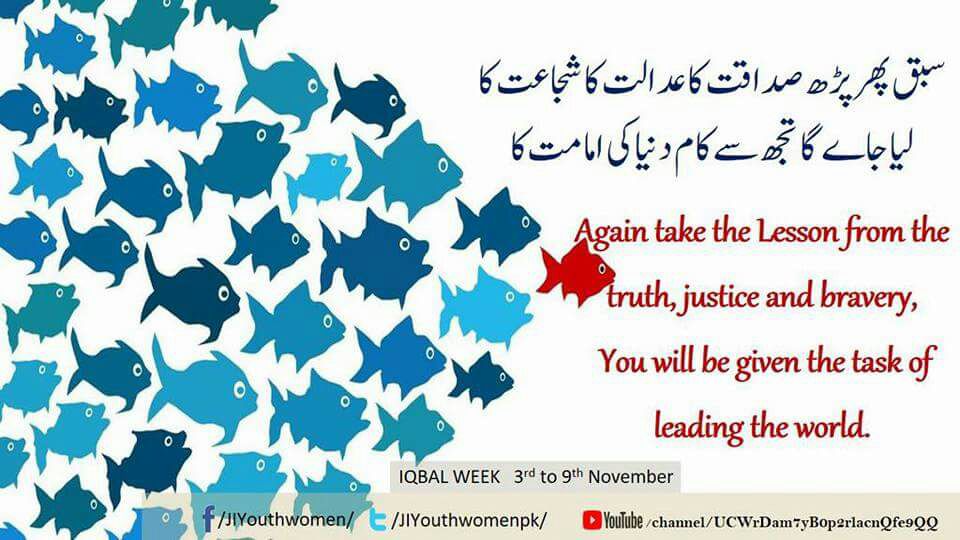 JIYouthWomenPK's tweet photo. #IqbalWeek
سبق پھر پڑھ صداقت کا عدالت کا شجاعت کا
لیا ..
عمل سے زندگی بنتی ہے جنت بھی جہنم بھی
یہ خاکی اپنی فطرت میں نہ نوری ہے نہ ناری https://t.co/wKmKkavH06