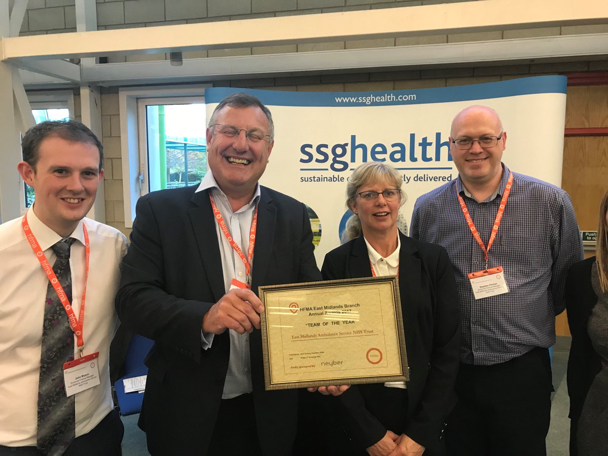 SSGHealth's tweet image. We enjoyed Friday's @HFMA_UK regional event. Proud &amp;amp; pleased for our client @EMASNHSTrust team's award for financial improvement achievement