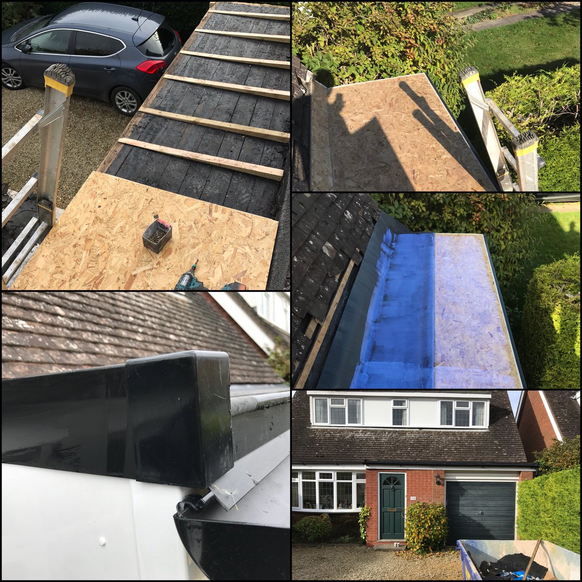 A few images of the flat roof we recently redone. Fulll new rubber roof system including new fascia and gutters. @PermaroofUK <a href="/freefoam/">Freefoam</a>