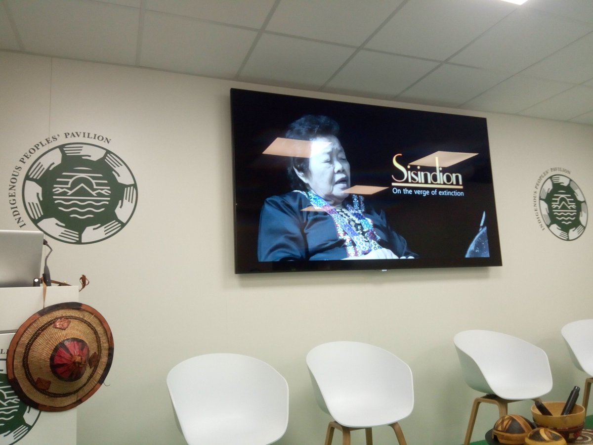 iipfcc's tweet photo. Day 1 Event: Sisindion, at the verge of extinction by @A_T_A_M_A   #IPs_ pavilion #cop23 https://t.co/Z9SCXnjrj3