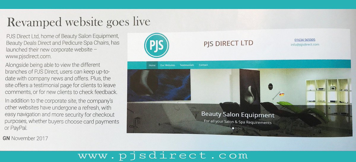 PJS_BeautySalon's tweet photo. One stop shop for all your #beautyequipment, #pedicurespachairs or #tattooequipment Also See our page of fantastic testimonials #pjsdirect https://t.co/33L3mfsH5E
