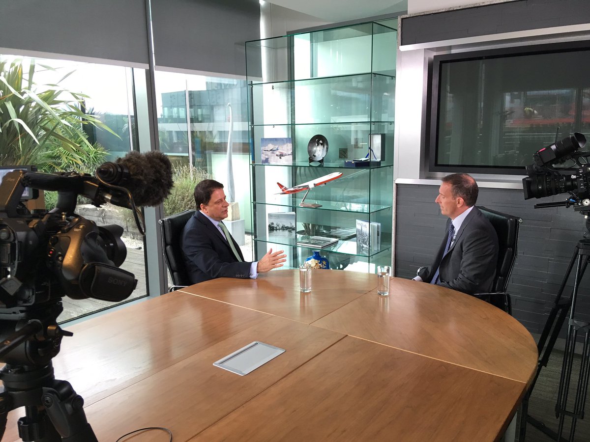 Just another day in the office for DAE CEO Firoz Tarapore, filming for <a href="/ISTATnews/">ISTAT</a> Aviation Insights - thanks to the support of <a href="/PwCIreland/">PwC Ireland</a>