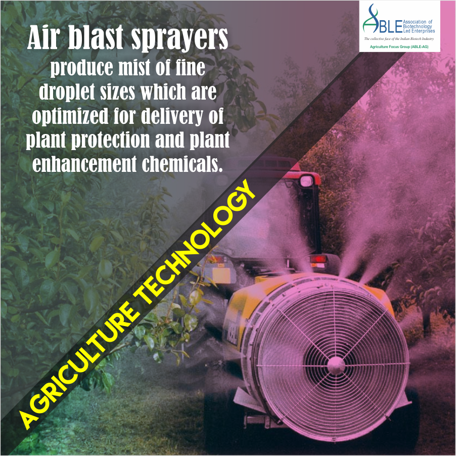 ABLE_AG's tweet photo. Air blast sprayer is the #technology that produce mist of fine droplet sizes which are optimized for delivery of plant protection #AbleAg https://t.co/GhcD7wpbrF