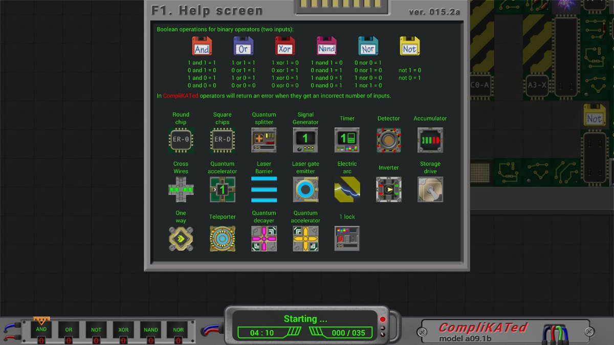 CompliKATed_'s tweet image. The new help window has been successfully implemented and can be accessed by pressing F1 or default button Y for controllers 🙂
#indiegame
