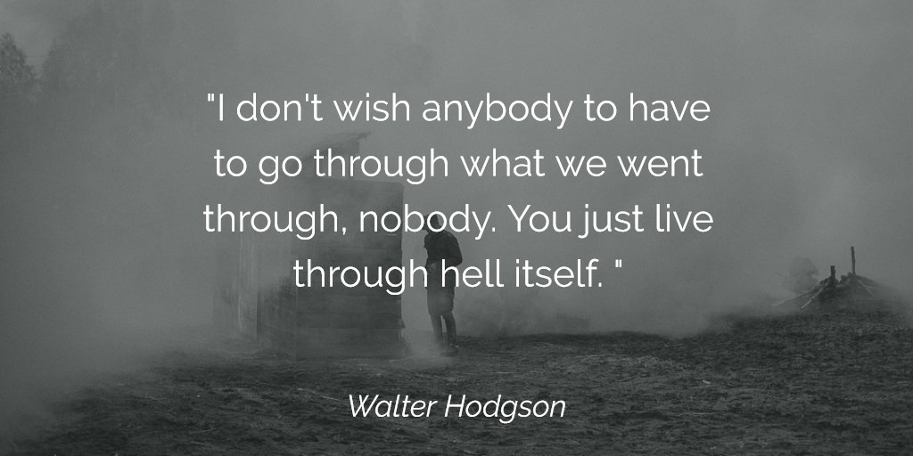 Walter Hodgson, veteran of #WW1, talking about his experience in the trenches #Remember #LestWeForget pearson.co.uk/walter-hodgson